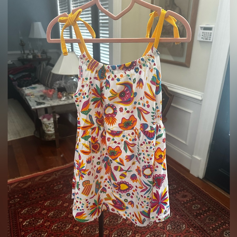 Du Pareil au Même Floral Tie-Shoulder Sundress for Girls - Size: 6 years